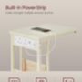 Side Table With Charging Station, Usb Ports And Outlets, thumbnail 4 of 9