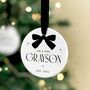 Personalised First Christmas Married Ceramic Bauble, thumbnail 1 of 10