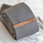 Personalised Groomsmen Wood Wedding Tie Clips, thumbnail 1 of 8