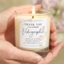 Personalised Wedding Videographer Thank You Candle Gift, thumbnail 1 of 8