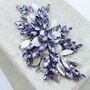 Lilac Crystal And Silver Leaf Headpiece, thumbnail 5 of 5