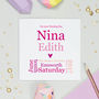 Typographic Personalised Christening Card, thumbnail 5 of 8