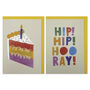 Colourful Rainbow Cake Birthday Blank Card Set, thumbnail 4 of 4