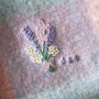 Chunky Wool Scarf Personalised Birthday Flower Gift, thumbnail 5 of 10