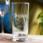 Personalised Engraved Wildflower Highball Glass, thumbnail 1 of 2