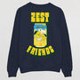 Zest Friends Men's Slogan Sweatshirt, thumbnail 6 of 6