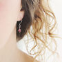 Silver Ruby Earrings, thumbnail 7 of 11