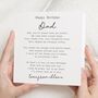 Personalised Dad Birthday Card With Poem From Daughter, thumbnail 1 of 7