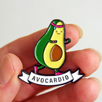 'Avocardio' Enamel Pin Badge, 4 of 4