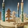 Wooden Table Ring Advent Wreath, thumbnail 2 of 4