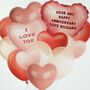 Balloon Card, Personalised Hearts, thumbnail 3 of 5