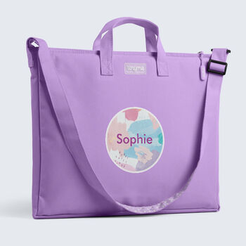 Personalised Painterly Design Kids Book Bag, 4 of 9