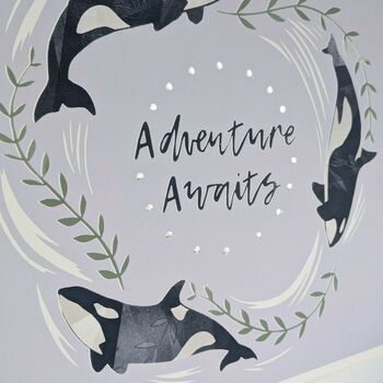 Adventure Awaits, Orca Whale Fine Art Print, 10 of 11