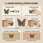 Vintage Butterfly Charm Knob, thumbnail 3 of 9