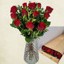 Dozen Red Roses Letterbox Fresh Flowers, thumbnail 6 of 7