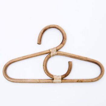 Curved Baby And Kids Rattan Hanger Set Of Three, 4 of 6