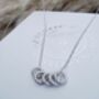 Handmade Sterling Silver 50th Birthday Necklace, thumbnail 9 of 11