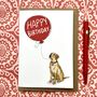 Personalised Hairless Chinese Crested Dog Birthday Card, thumbnail 4 of 4