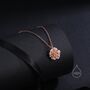 Small Rose Flower Pendant Necklace, thumbnail 5 of 10