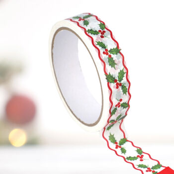 Holly And Berry Eco Friendly Christmas Paper Tape 20m, 5 of 5
