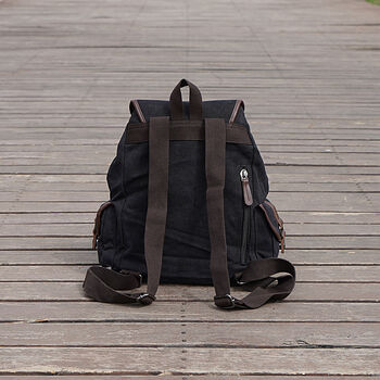 Colourway Canvas Backpack Rucksack, 8 of 11