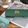 Tractor Embossed Glasses Case And Cloth, thumbnail 1 of 3