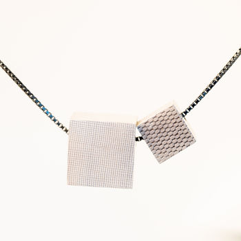 Silver Cube Necklace, 2 of 6