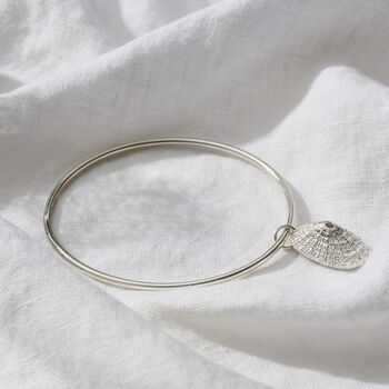 Personalised Limpet Shell Charm Bangle, 2 of 7