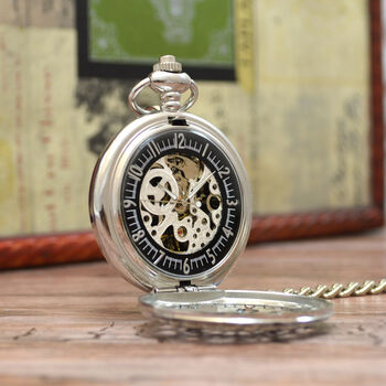 Personalised Silver Plated Pocket Watch Web Design, 4 of 6
