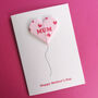 Personalised Mother's Day Balloon Heart Card, thumbnail 6 of 6