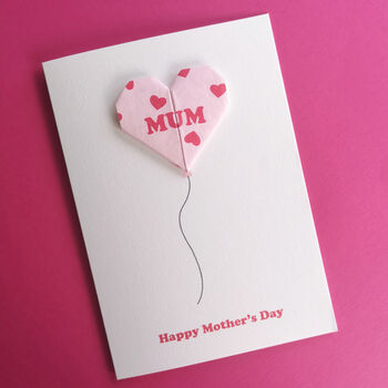 Personalised Mother's Day Balloon Heart Card, 6 of 6