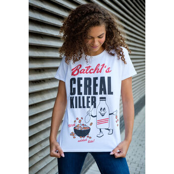 Cereal Killer Women's Slogan T Shirt, 2 of 5
