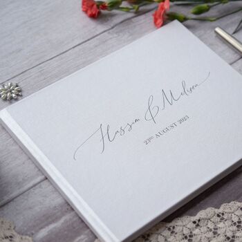 Personalised Wedding Guest Book, 2 of 12