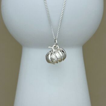 Personalised Pumpkin Sterling Silver Necklace, 10 of 12