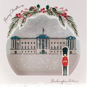 Buckingham Palace Sparkling Pop Up Christmas Card, 2 of 5
