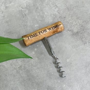 Personalised Wooden Handle Corkscrew, 4 of 8