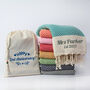 Anniversary Gift Set For Her, Cotton Throw Blanket, thumbnail 7 of 11