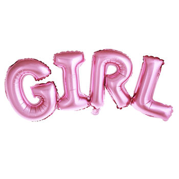 Pink Baby Girl Foil Balloon, 3 of 3