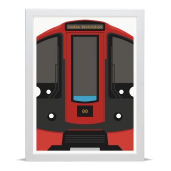 Personalised London Tube Train Art Print, 3 of 6