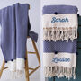 Personalised Handwoven Christmas Cozy Throw, thumbnail 1 of 8
