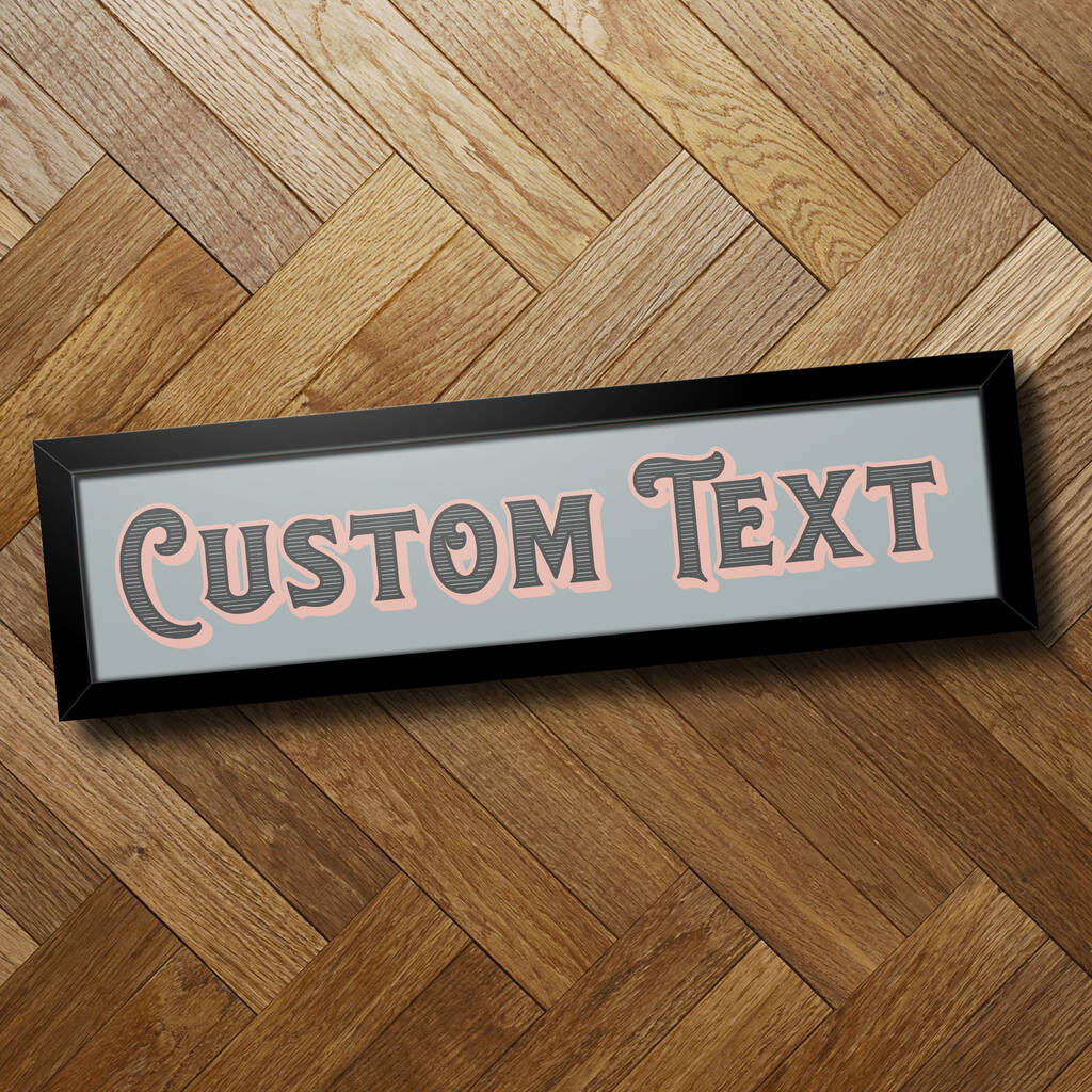 Custom Personalised Framed Print