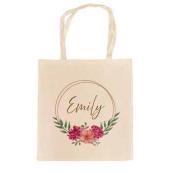 Personalised Wreath Tote Bag, 11 of 12