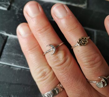 Eco Friendly Sterling Silver Snake Ring, 4 of 11