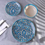 G Decor Tulipani Blue Hand Painted Ceramic Tableware Collection Floral Plates And Bowls, thumbnail 2 of 8