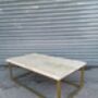 Reclaimed Cube Coffee Table Tv Stand Gold 636, thumbnail 4 of 6
