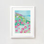 Red Campions Lamorna Print By Gill Wild, thumbnail 1 of 8