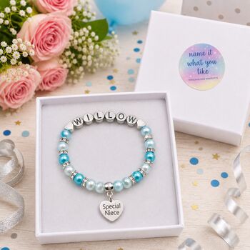 Personalised Niece Bracelet Gift Keepsake For A Special Niece Inc Free Gift Box And Message, 4 of 12