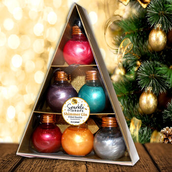 Sparkle Drops Shimmer Gin Bauble 'Tree' Large, 3 of 6