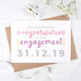 Personalised Engagement Date Card, thumbnail 4 of 5