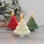 Mini Christmas Tree Candle Festive Table Decor, thumbnail 4 of 11